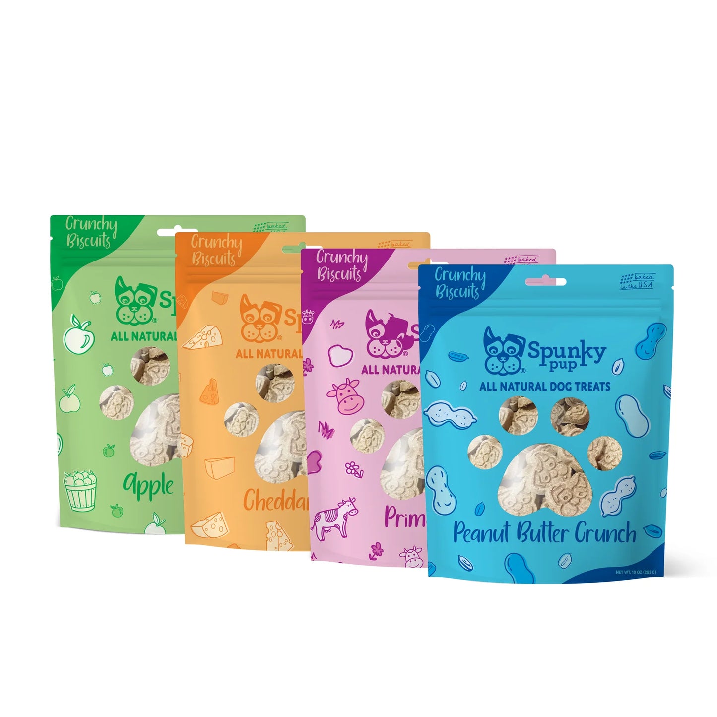 Spunky Pup Prime Rib All Natural Crunchy Dog Biscuits