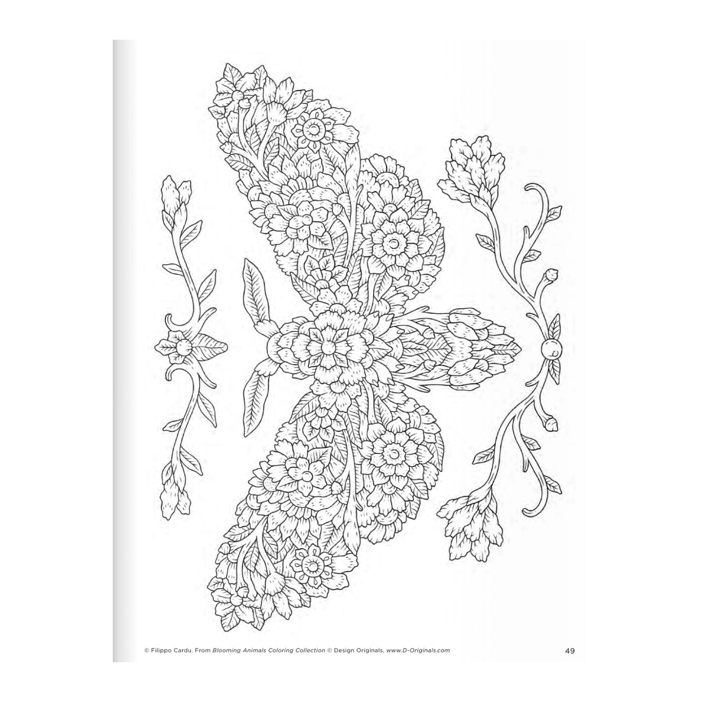Coloring Book - Blooming Animals