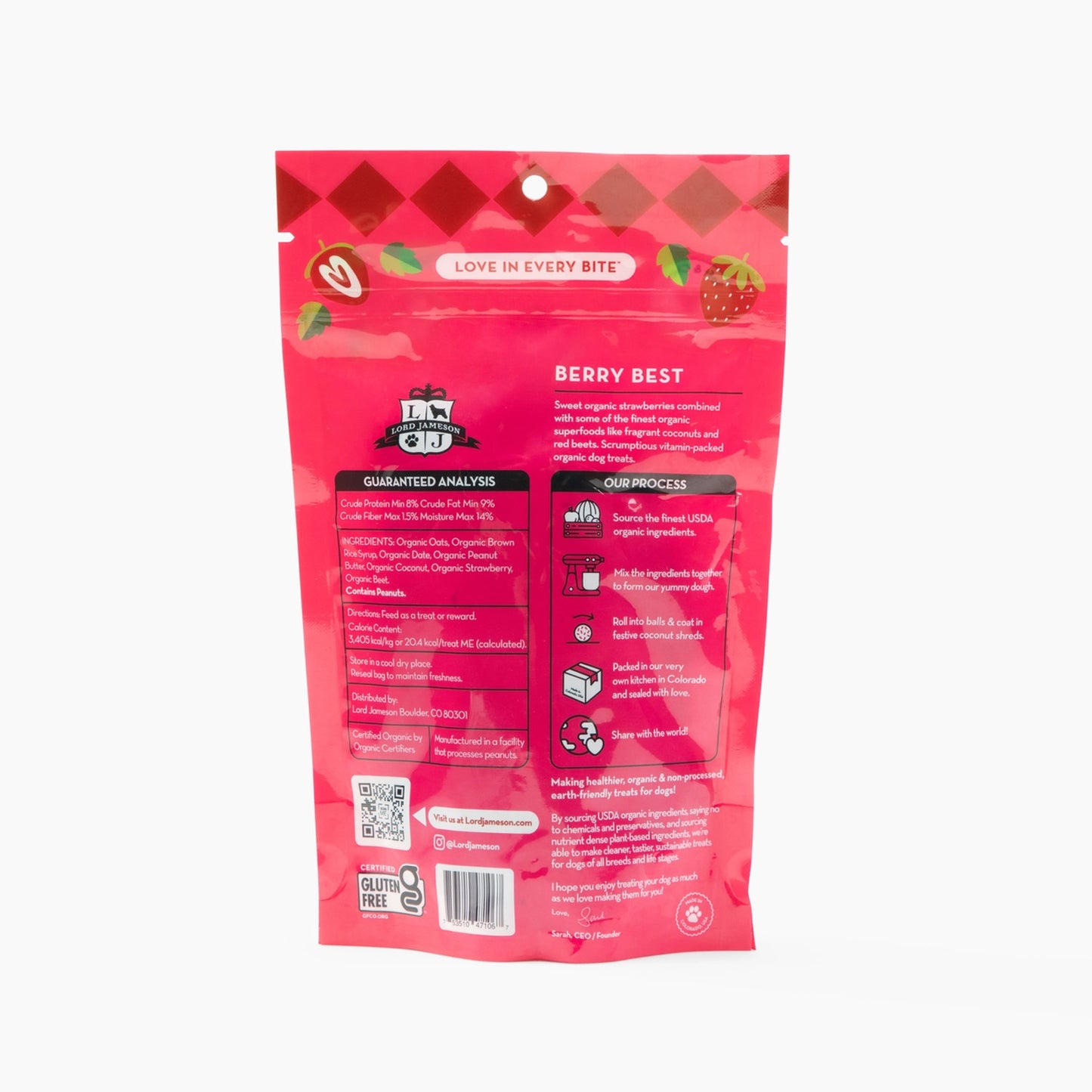 Lord Jameson Berry Best Organic Dog Treats
