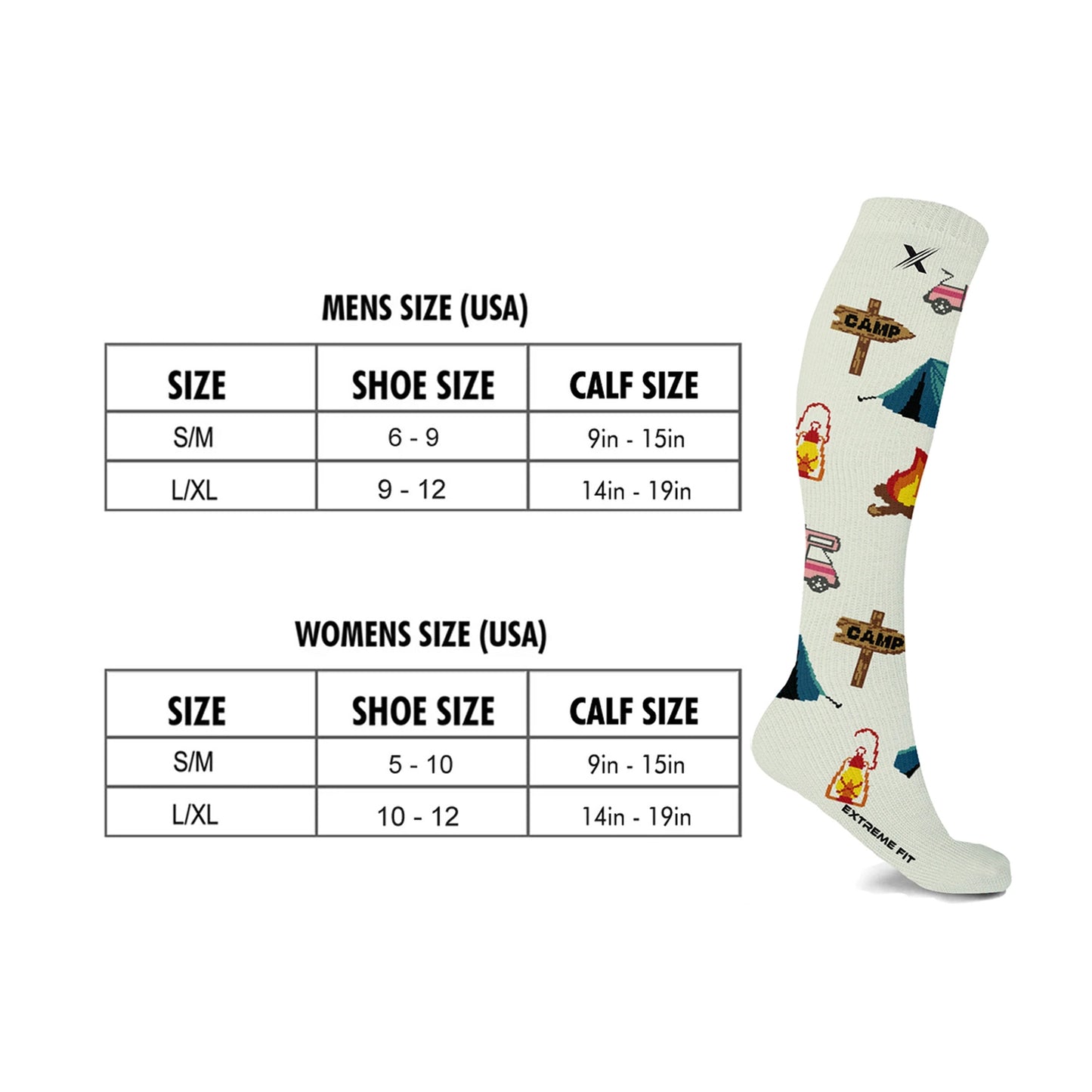 Camping Trip Compression Socks