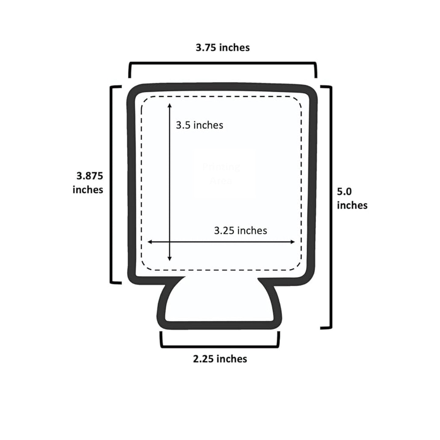 Zero Woofs Given Can Cooler Sleeve