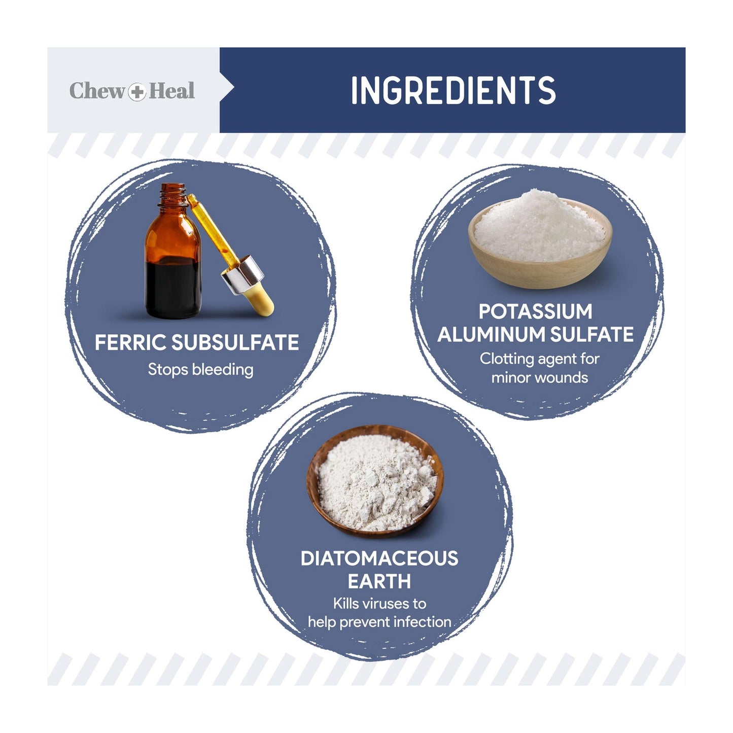 Chew + Heal Styptic Powder For Dogs, Cats and Birds
