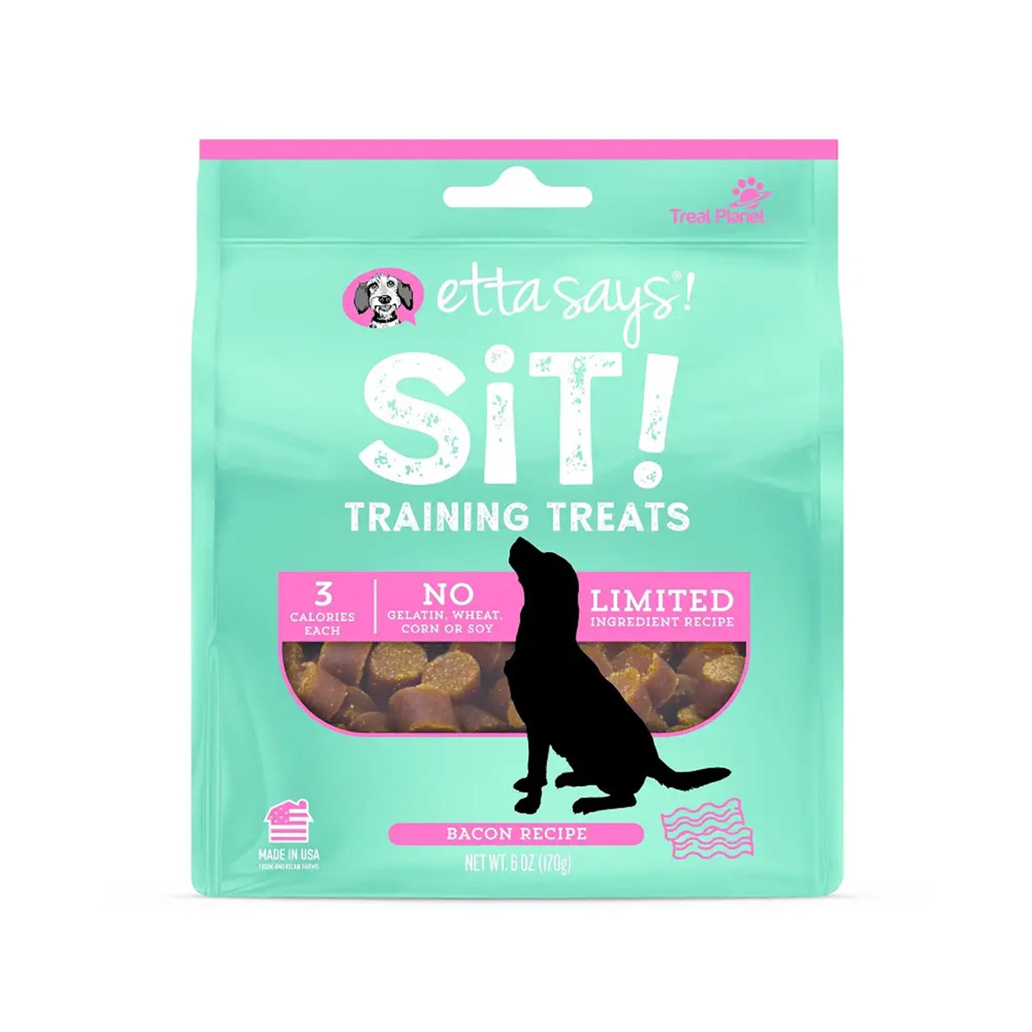 Etta Says Sit Training Treats Bacon Recipe, 6oz