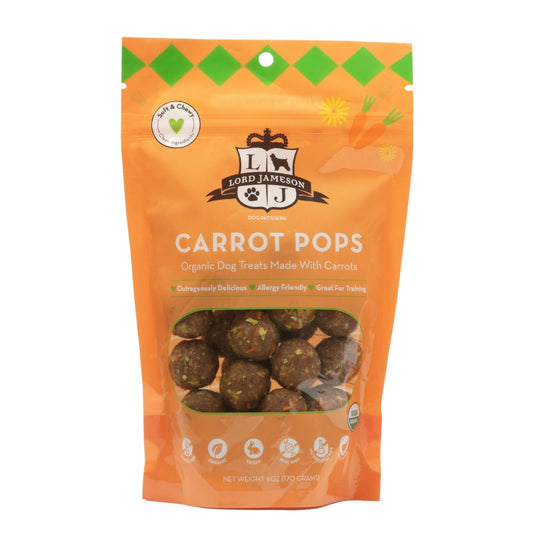 Lord Jameson Carrot Pops Organic Dog Treats