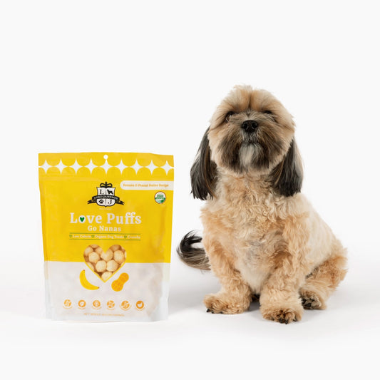 Lord Jameson Love Puffs Go Nanas Organic Crunchy Dog Treats