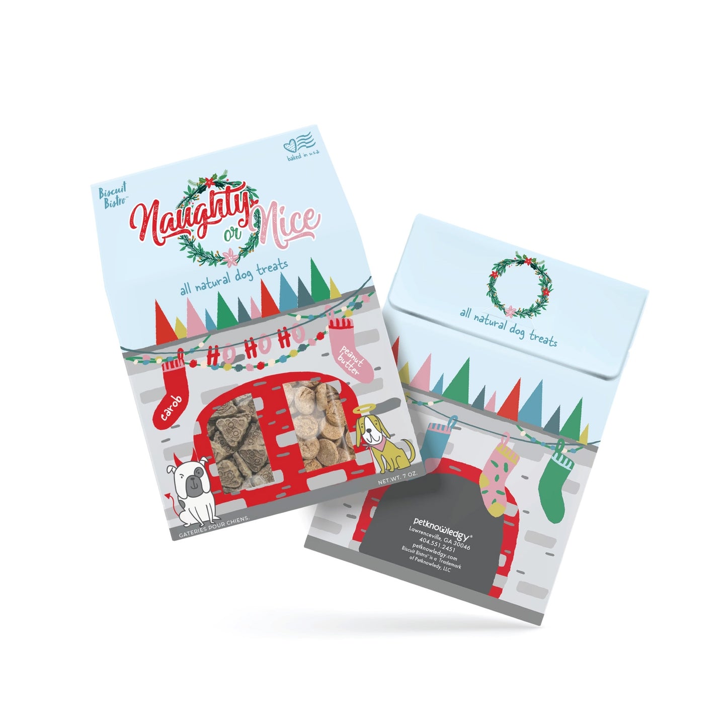Naughty or Nice - Carob & Peanut Butter Dog Treats