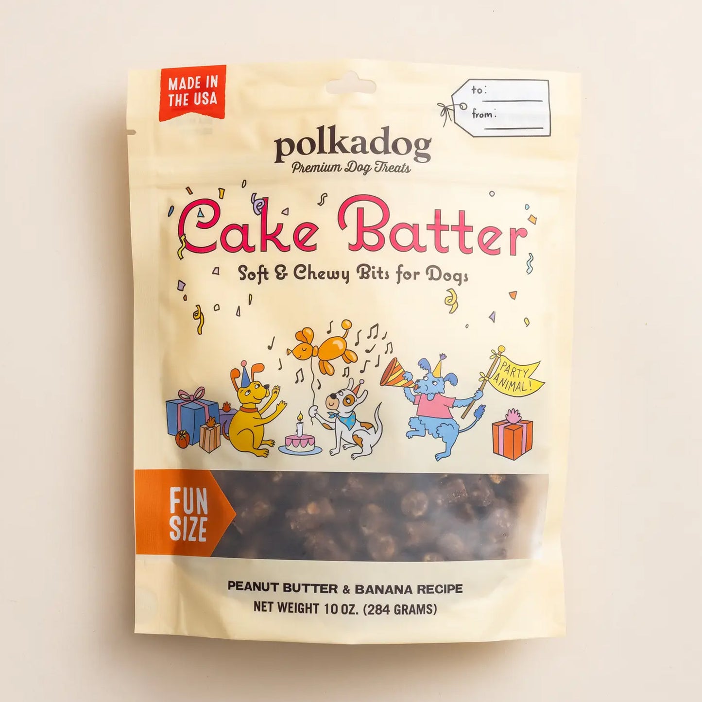 Cake Batter, Peanut Butter & Banana Dog Treats 10oz