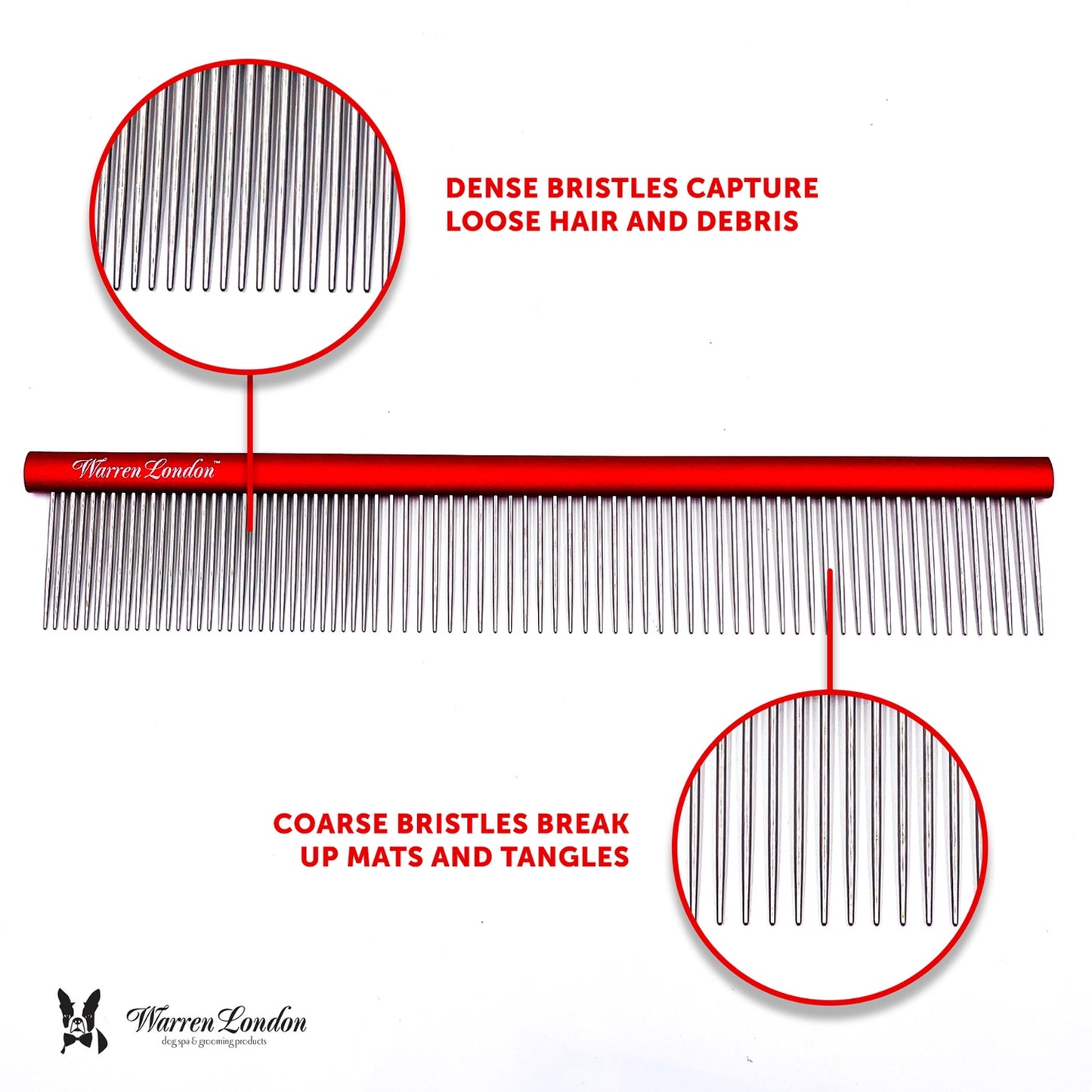 Warren London Detangling Strong Comb 10"
