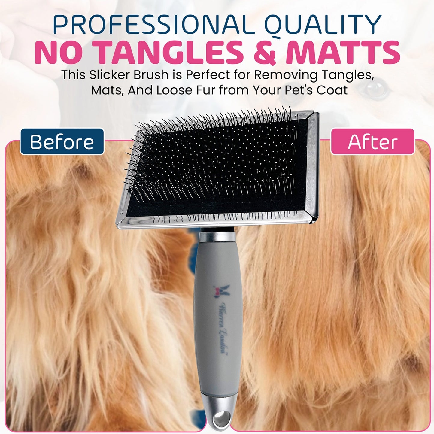 Warren London Gel-Handle Slicker Brush