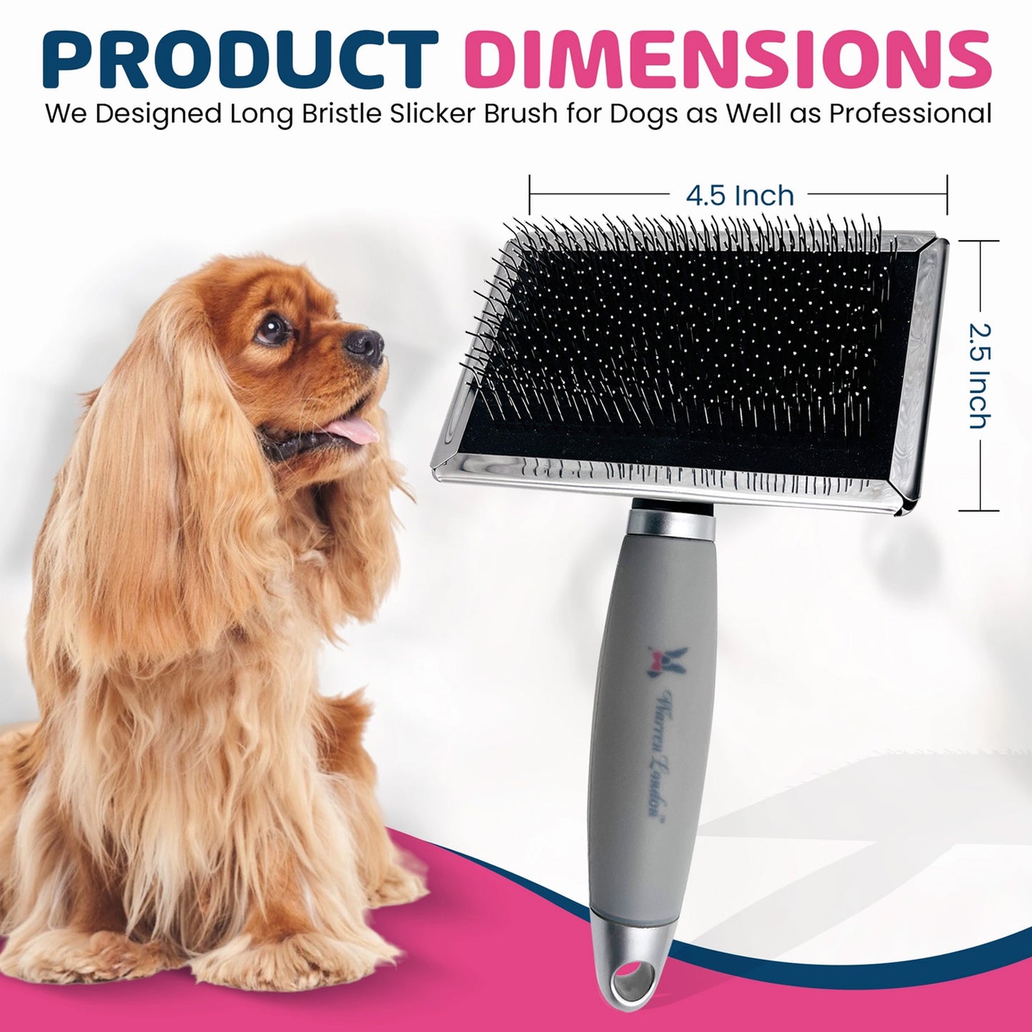Warren London Gel-Handle Slicker Brush