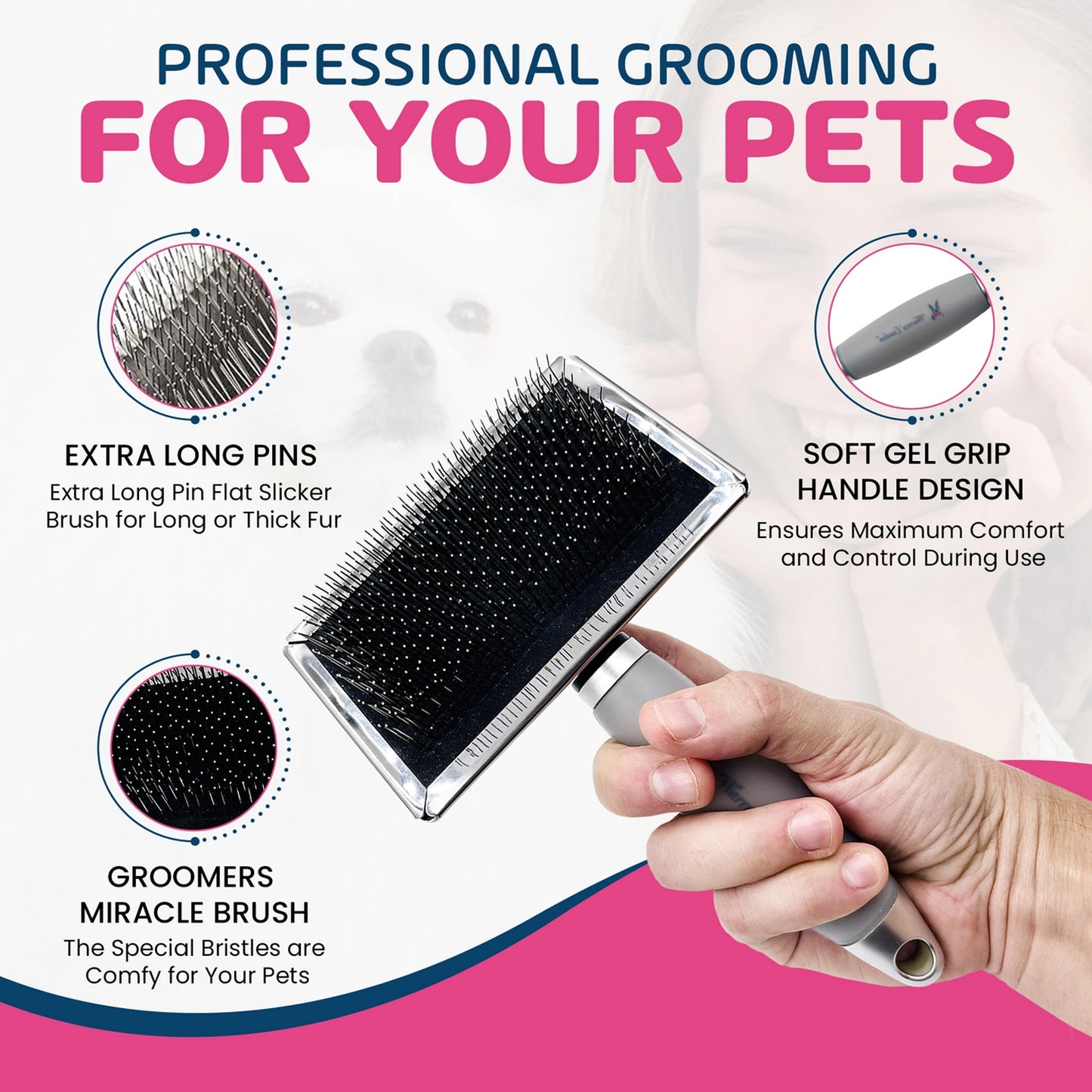 Warren London Gel-Handle Slicker Brush