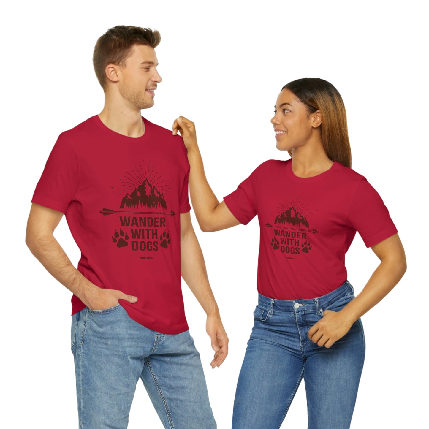 Wander with Dogs Unisex Jersey Tee