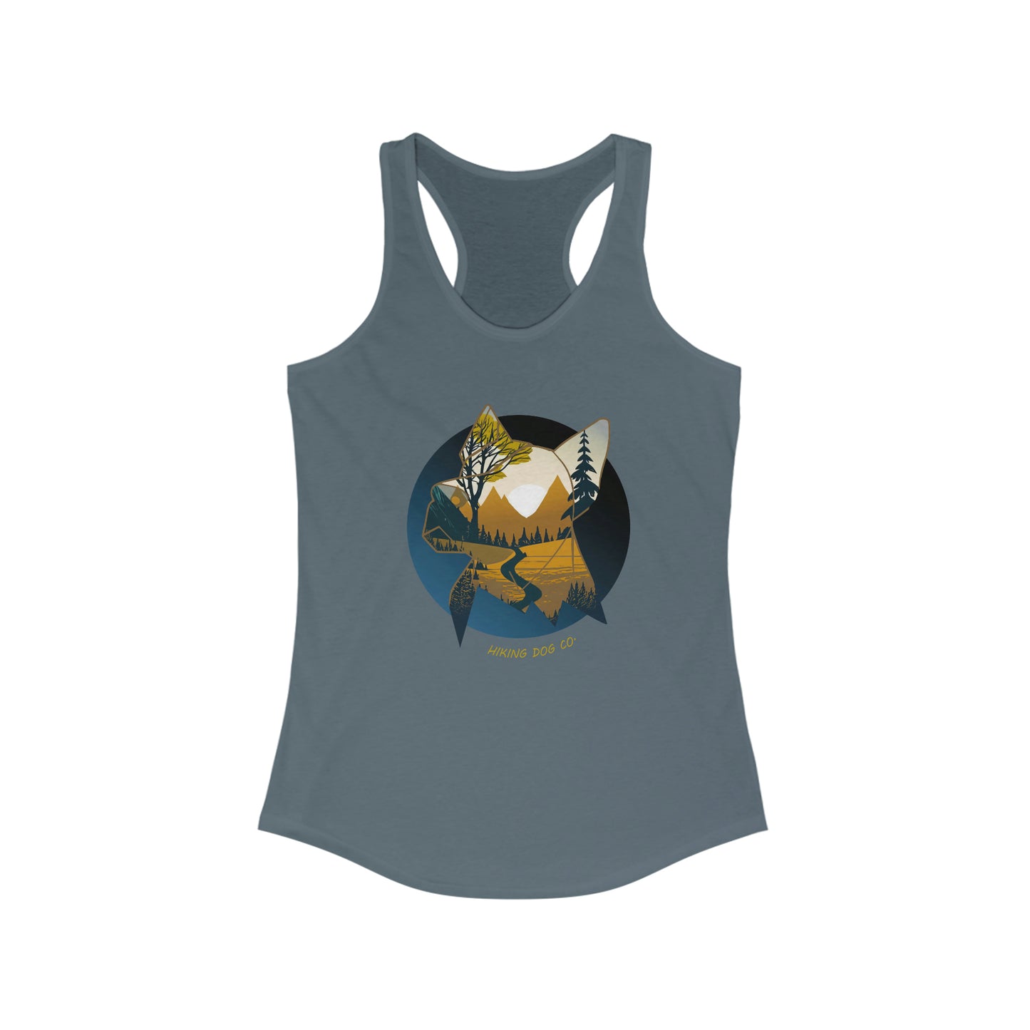 Mountain Trails and Dogs Women's Racerback Tank