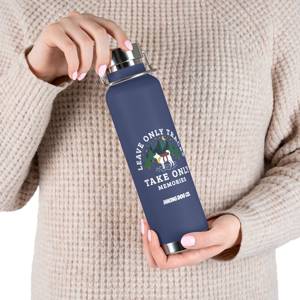 Leave Only Tracks Insulated Reusable Bottle model view 2