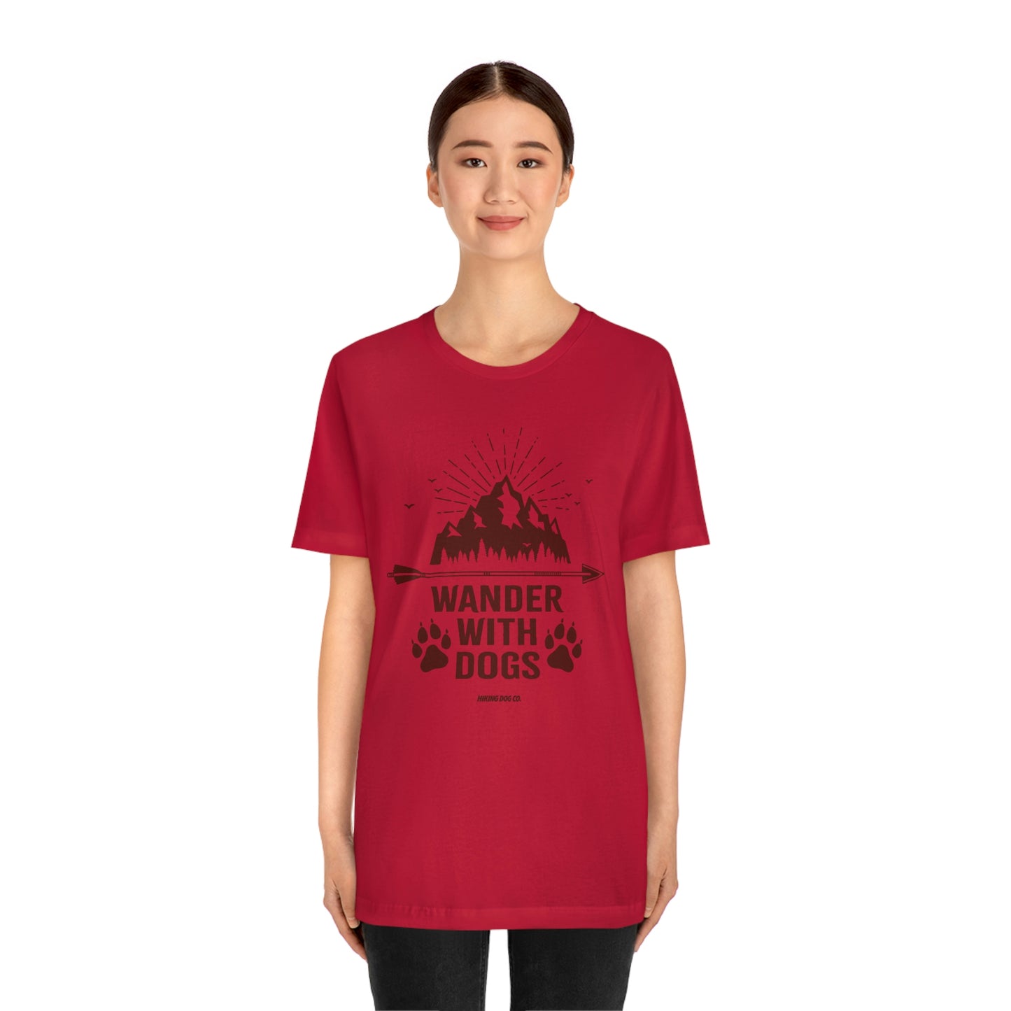 Wander with Dogs Unisex Jersey Tee