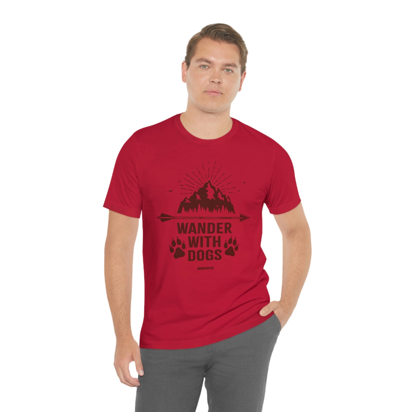 Wander with Dogs Unisex Jersey Tee