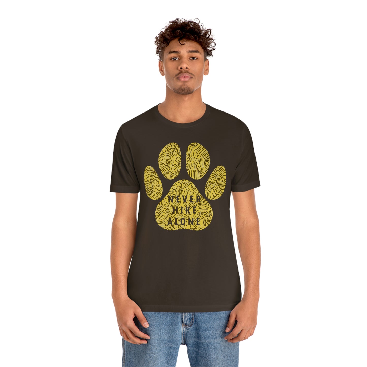 Never Hike Alone Unisex Jersey Tee