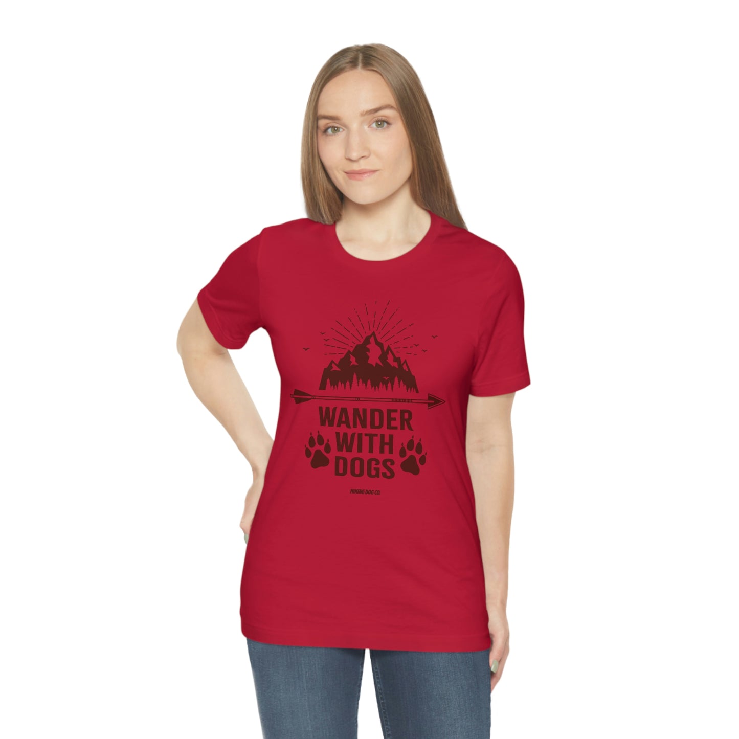 Wander with Dogs Unisex Jersey Tee