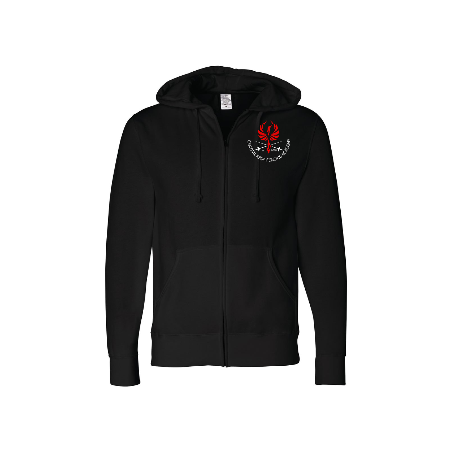 CIFA Black Full Zip Hooded Sweatshirt