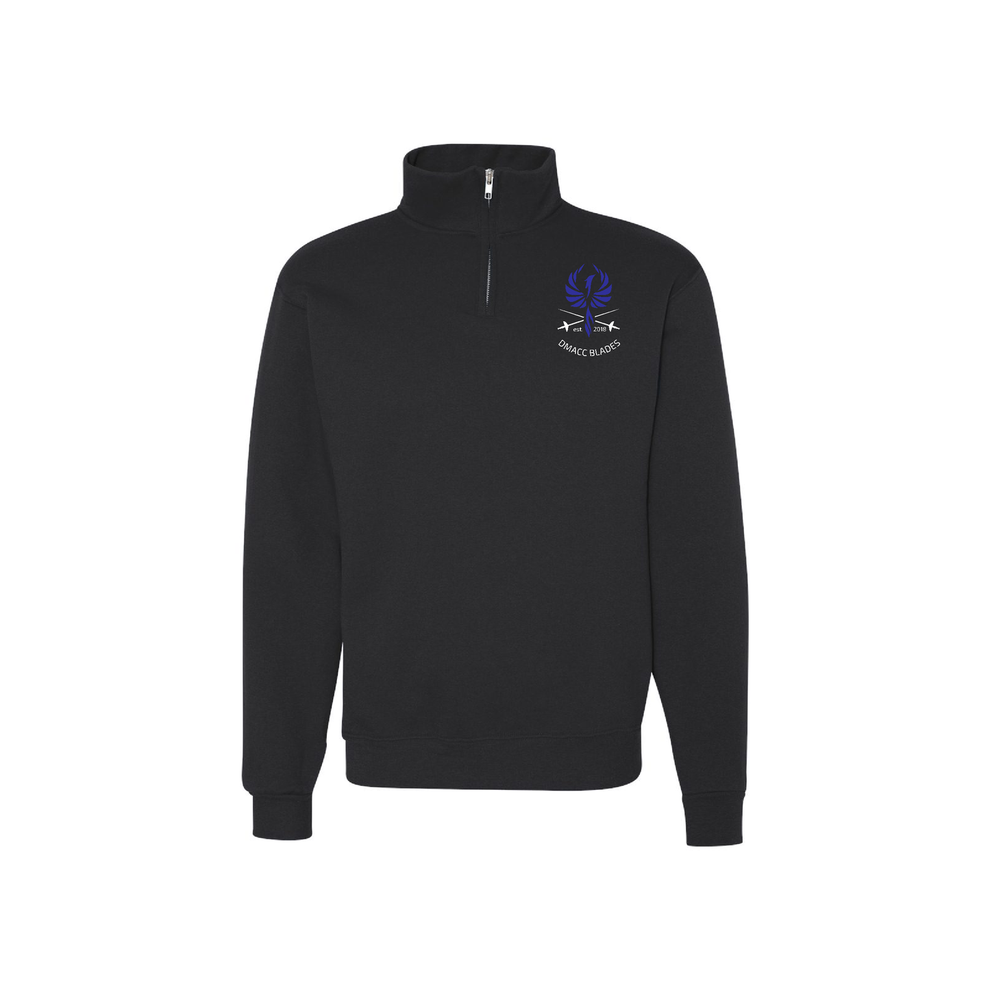 DMACC Blades 1/4 Zip Cadet Collar Sweatshirt