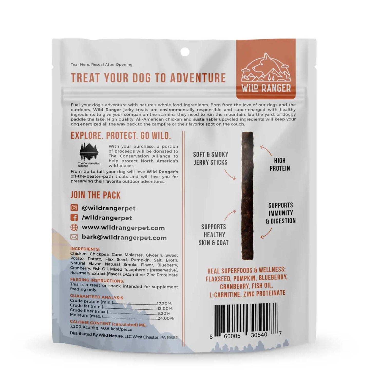 Wild Ranger Chicken Jerky Dog Treats
