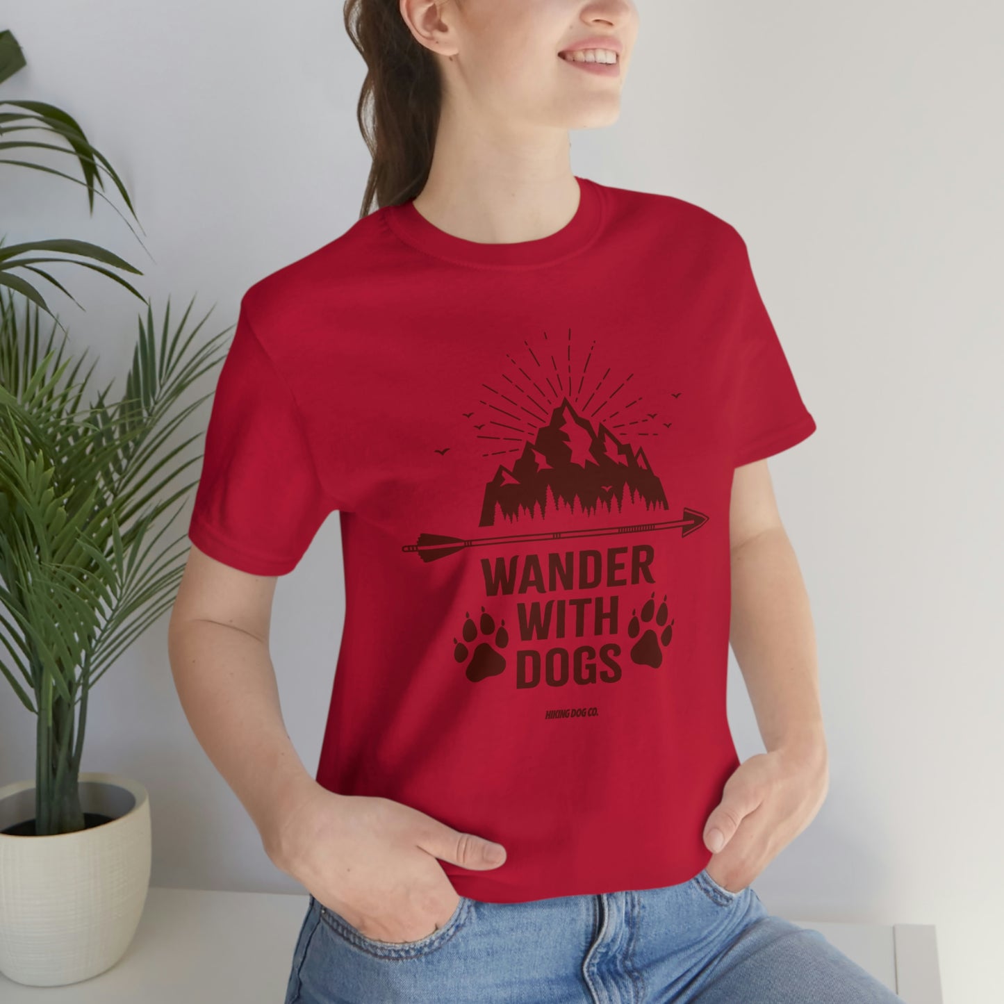Wander with Dogs Unisex Jersey Tee