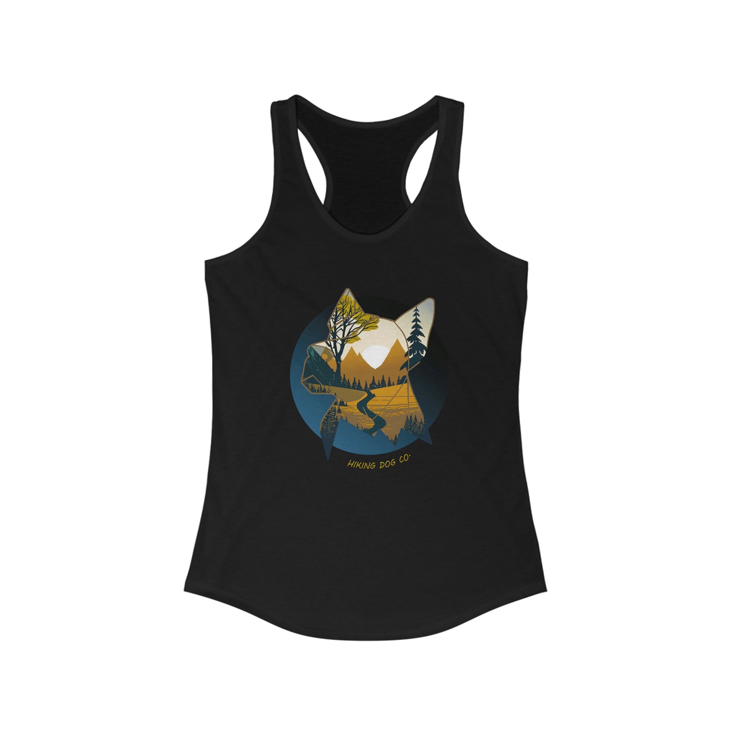Mountain Trails and Dogs Women's Racerback Tank