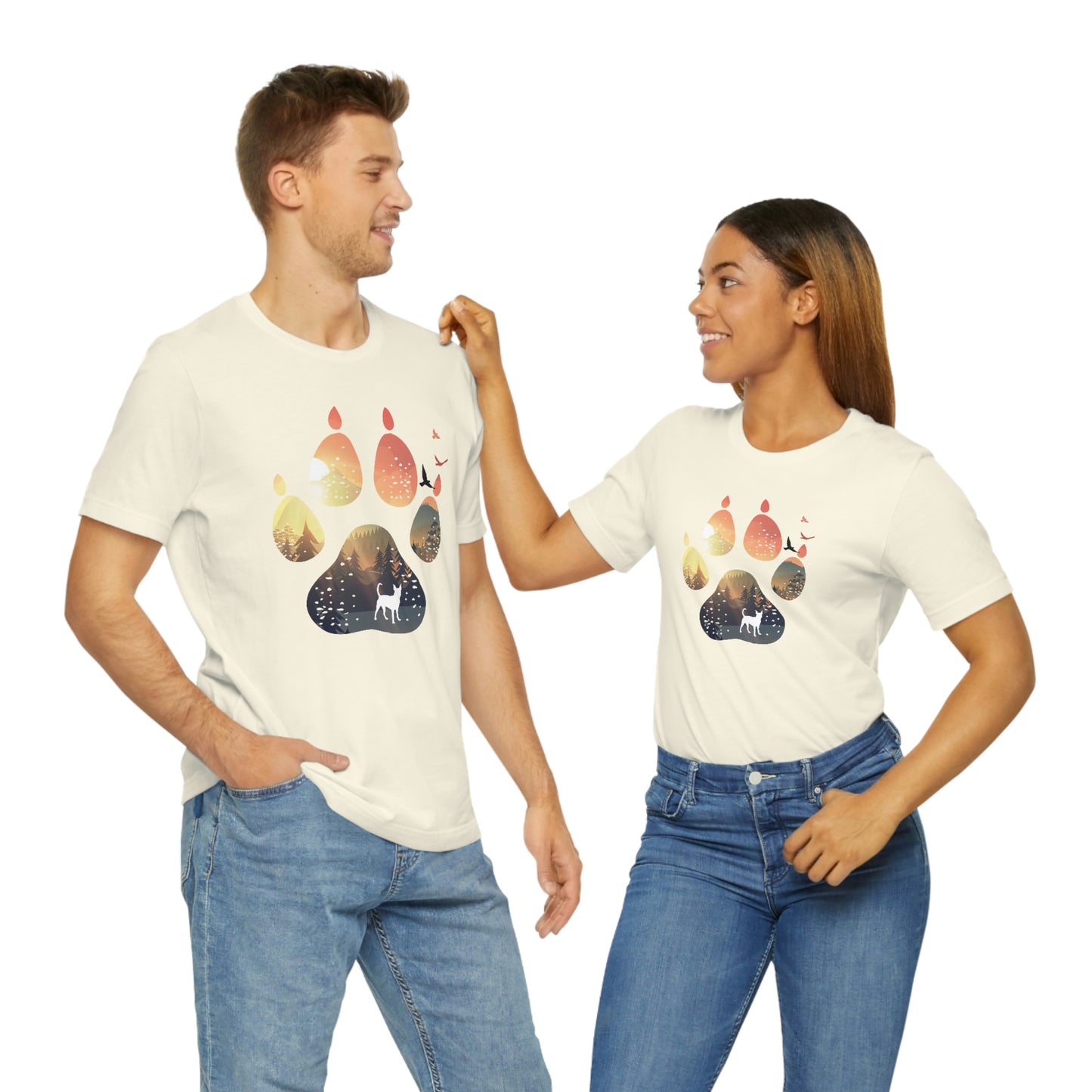 Sunset Paw Unisex Tee