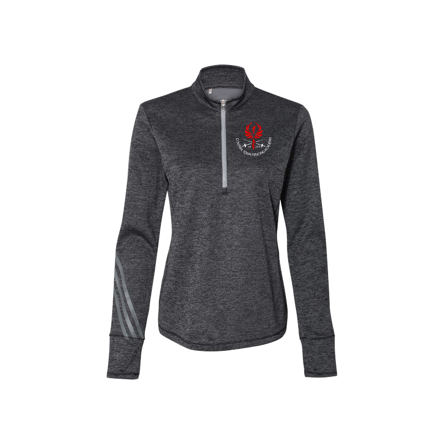 CIFA Adidas Women's Brushed Terry Quarter-Zip Pullover