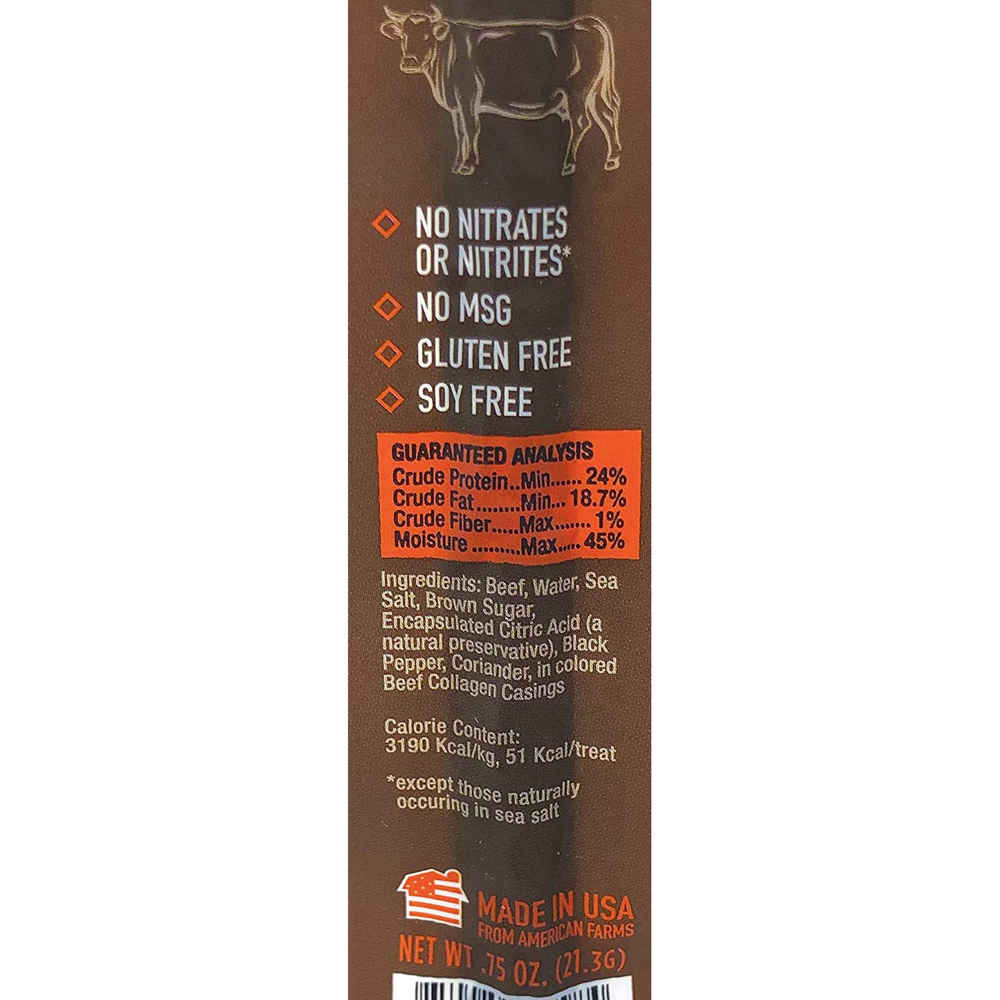 Etta Says! Beef Yumm Sticks chew treat for dogs ingredient list