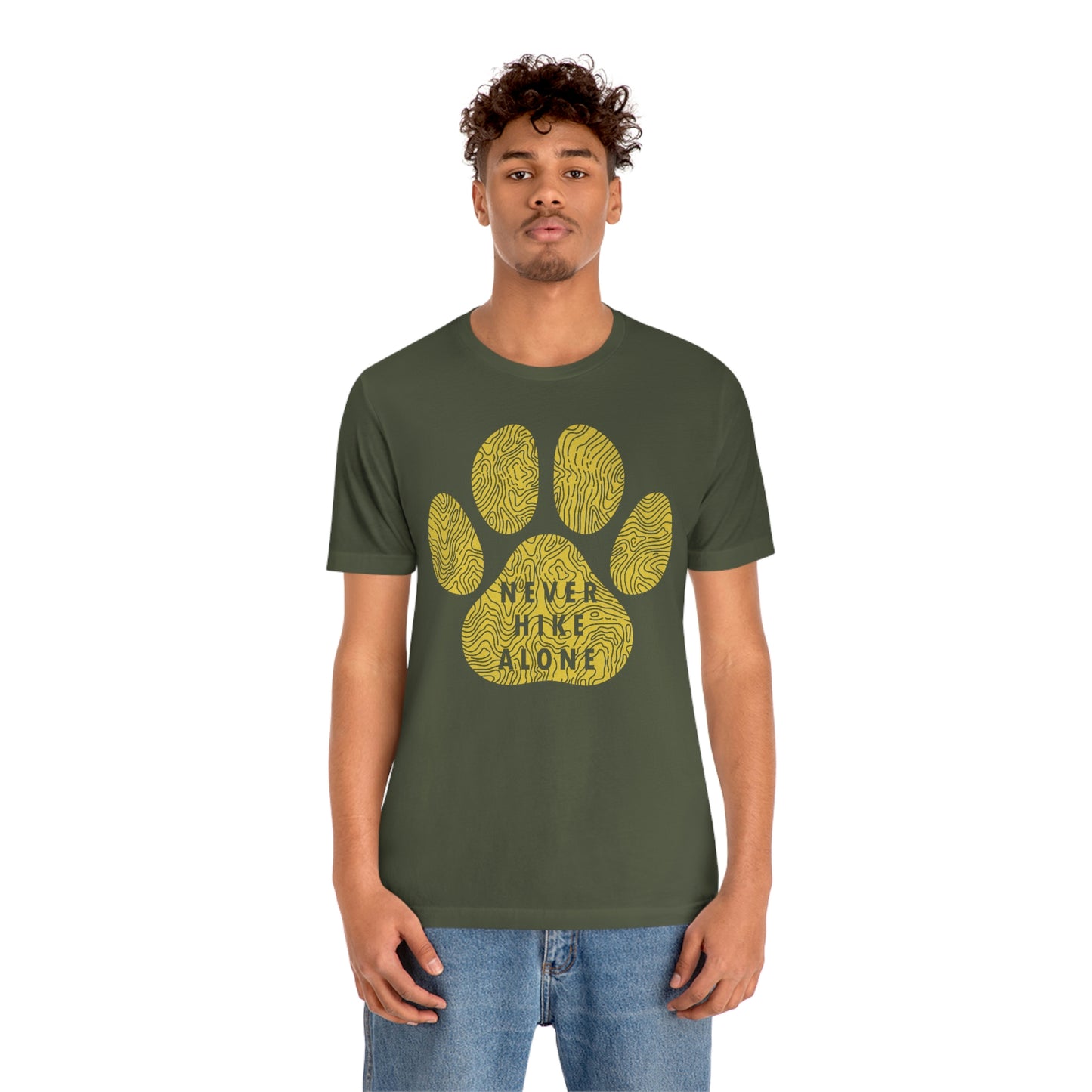 Never Hike Alone Unisex Jersey Tee