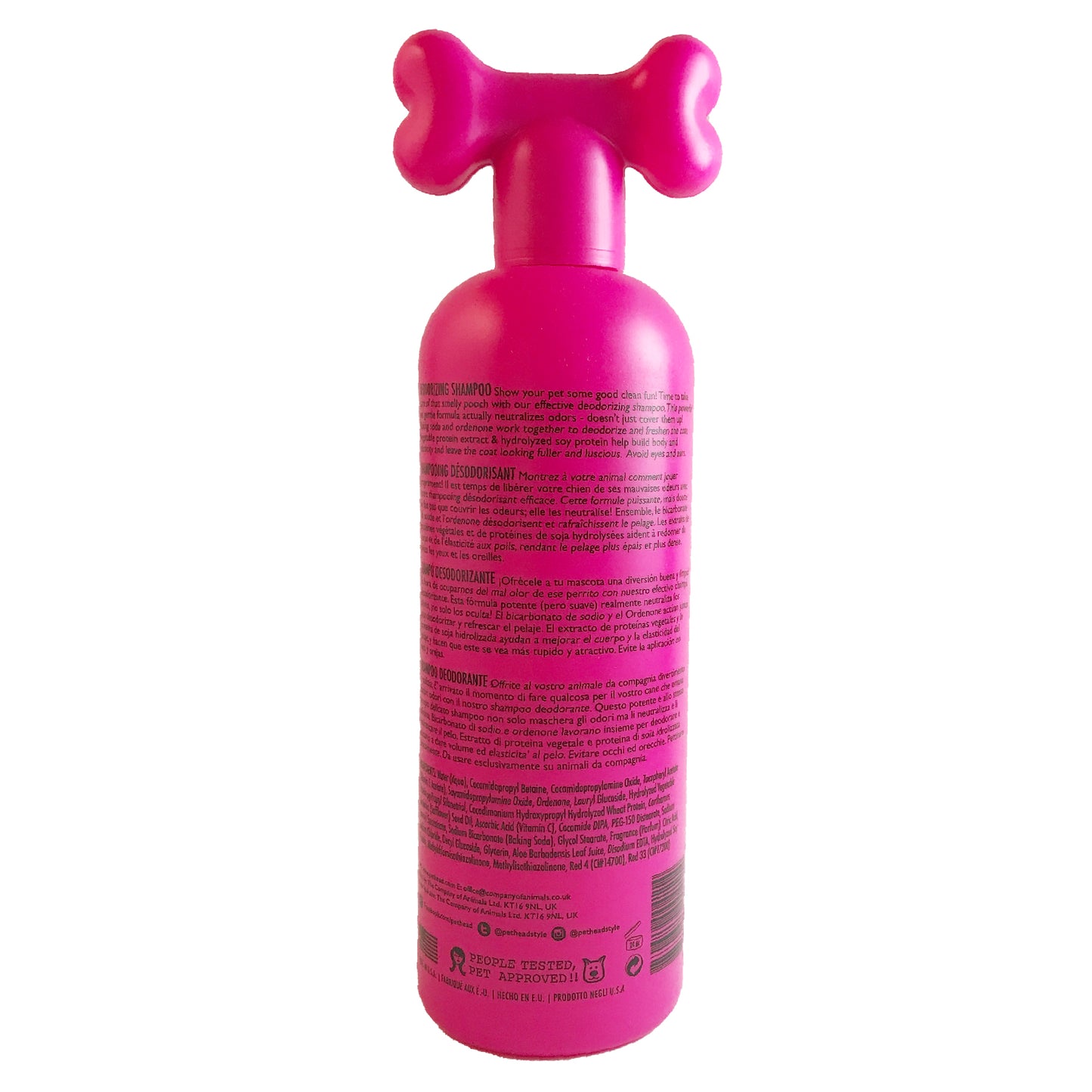 Pet Head Dirty Talk Deodorizing Shampoo for Dogs Label View