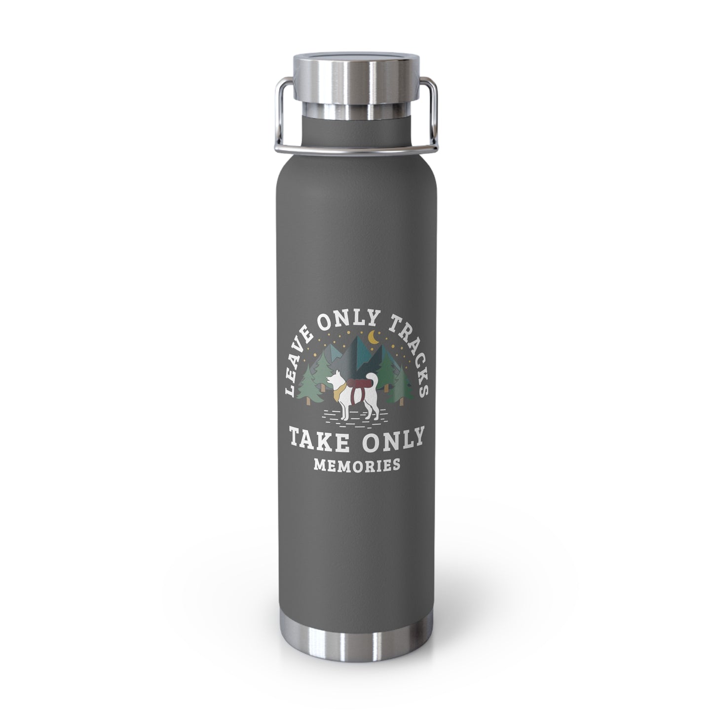 Leave Only Tracks Copper Vacuum Insulated Bottle, 22oz