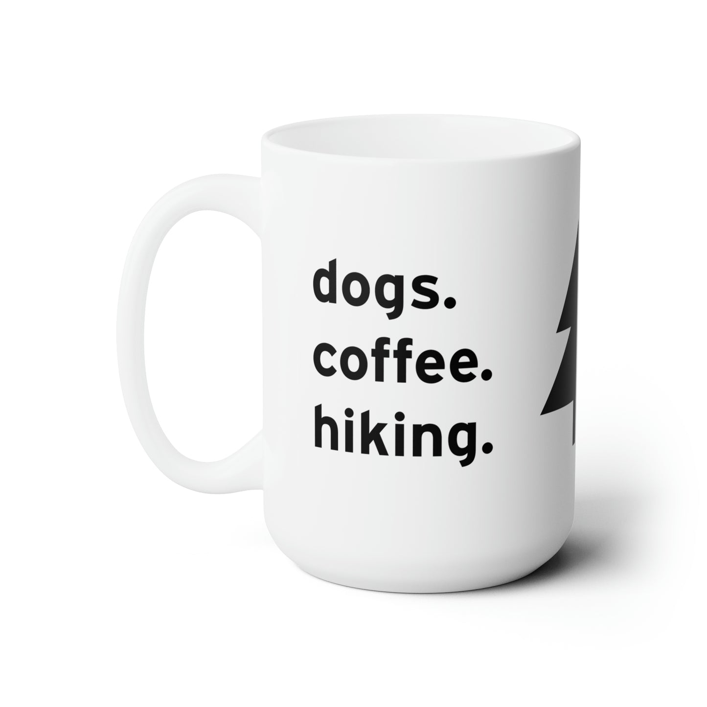Dogs Coffee Hiking Ceramic Mug 15oz