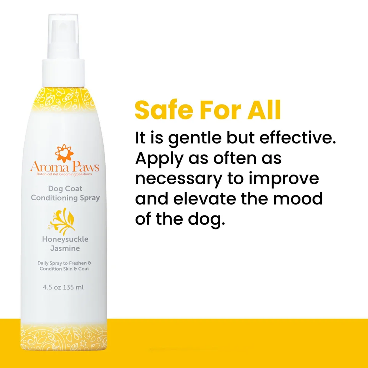 Aroma Paws Honeysuckle Jasmine Dog Coat Spray
