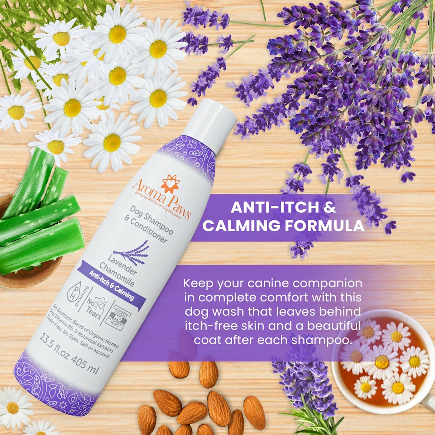 Aroma Paws Lavender Chamomile Shampoo 13.5 oz.