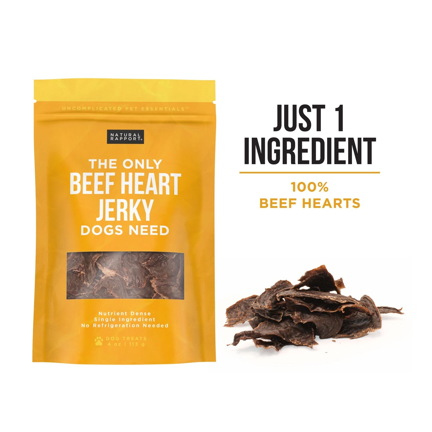 Only Beef Heart Jerky Dogs Need