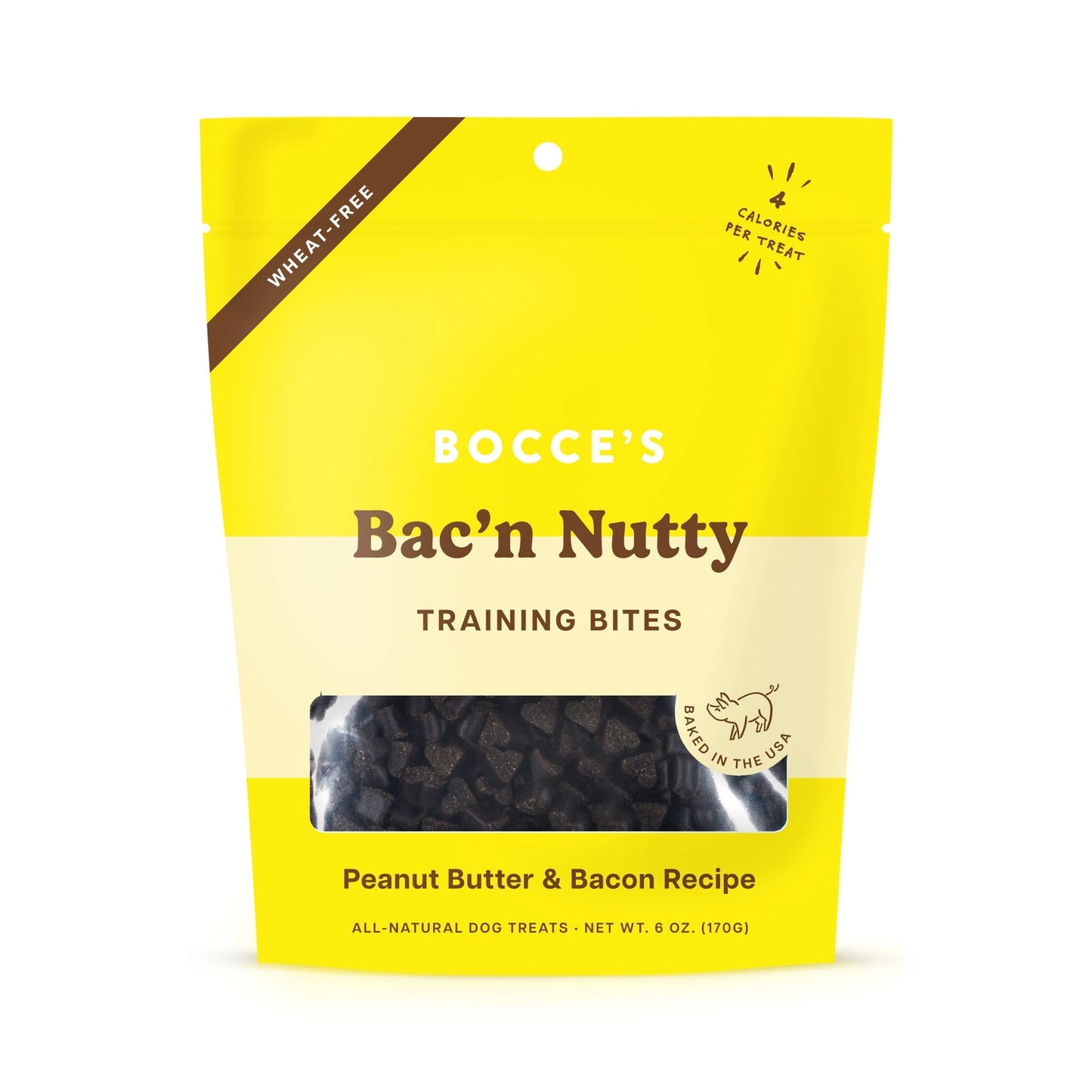 Bocce's Bakery Bac'N Nutty 6oz Training Bites Dog Treats