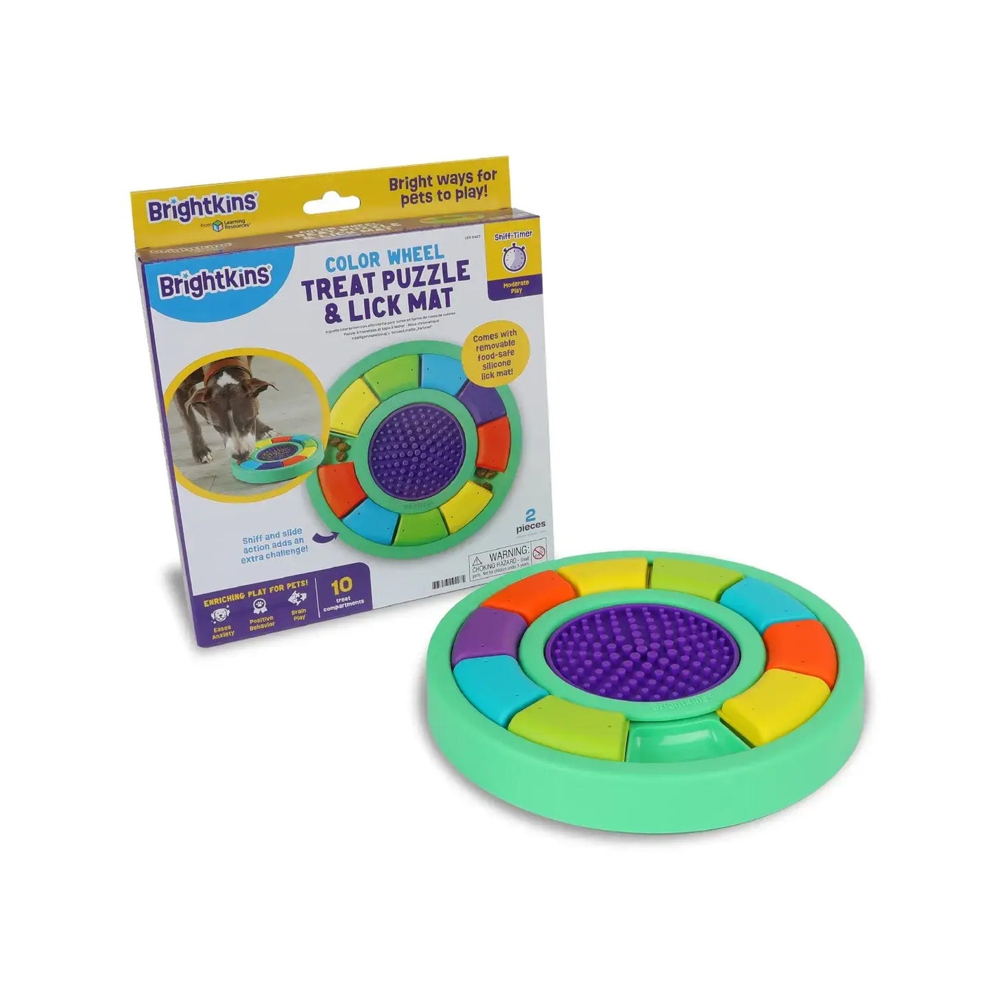 Brightkins™ Color Wheel with Lick Mat