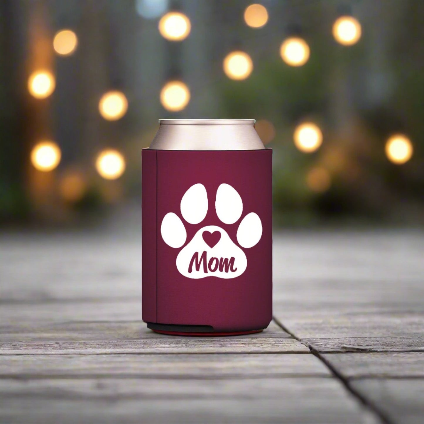 Dog Mom Heart Can Cooler Sleeve