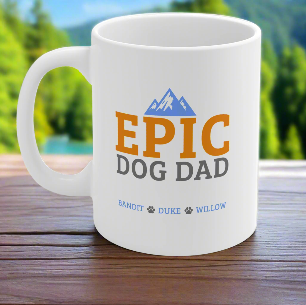 Epic Dog Dad Custom Mug