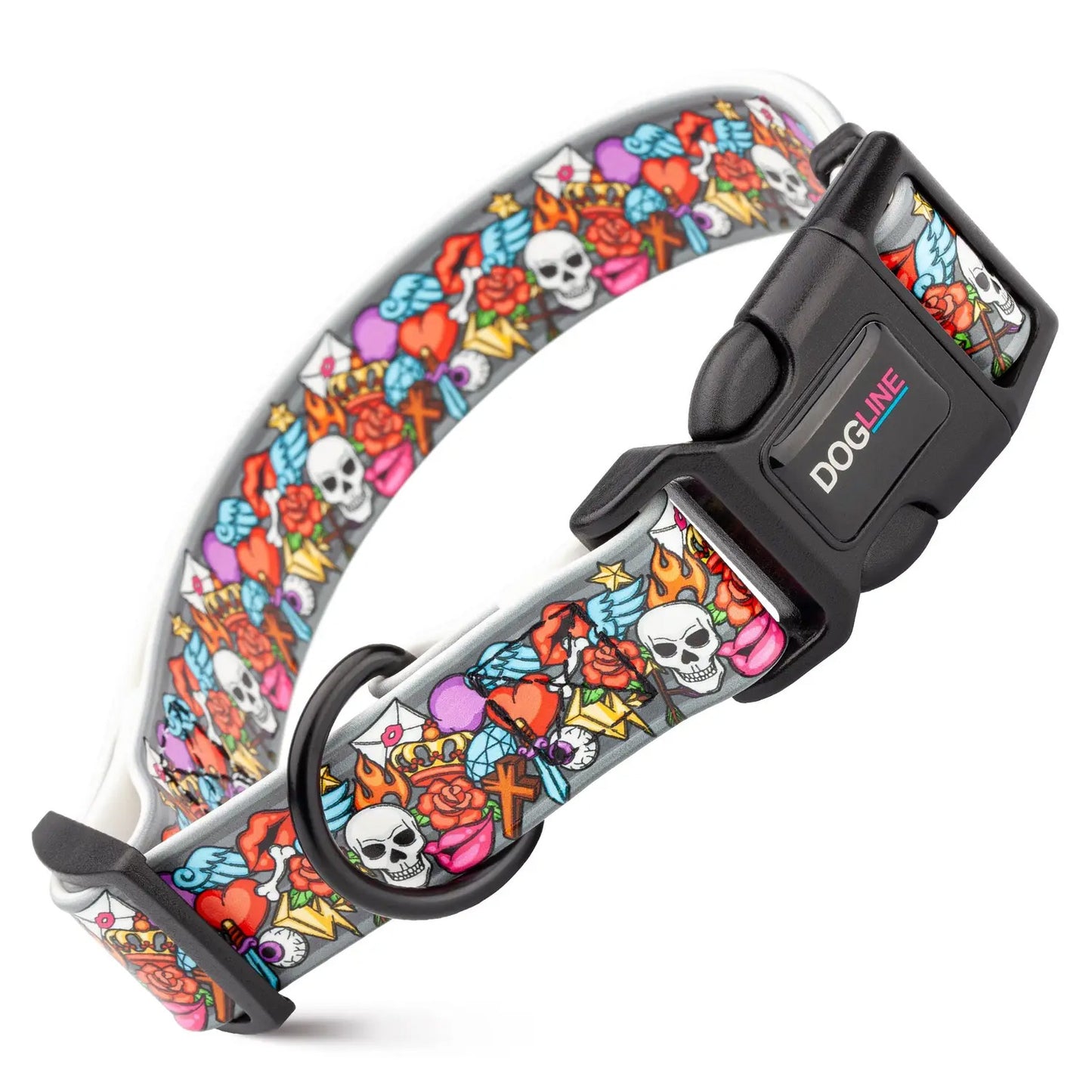 Printed Biothane Waterproof Dog Collar by Dogline