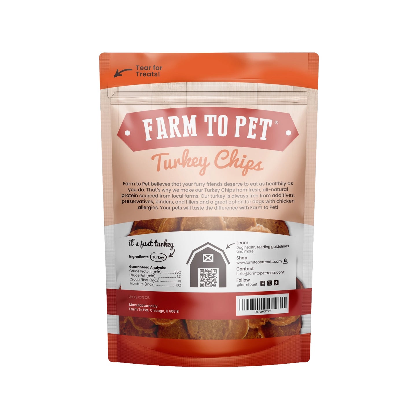 Farm to Pet Turkey Chips