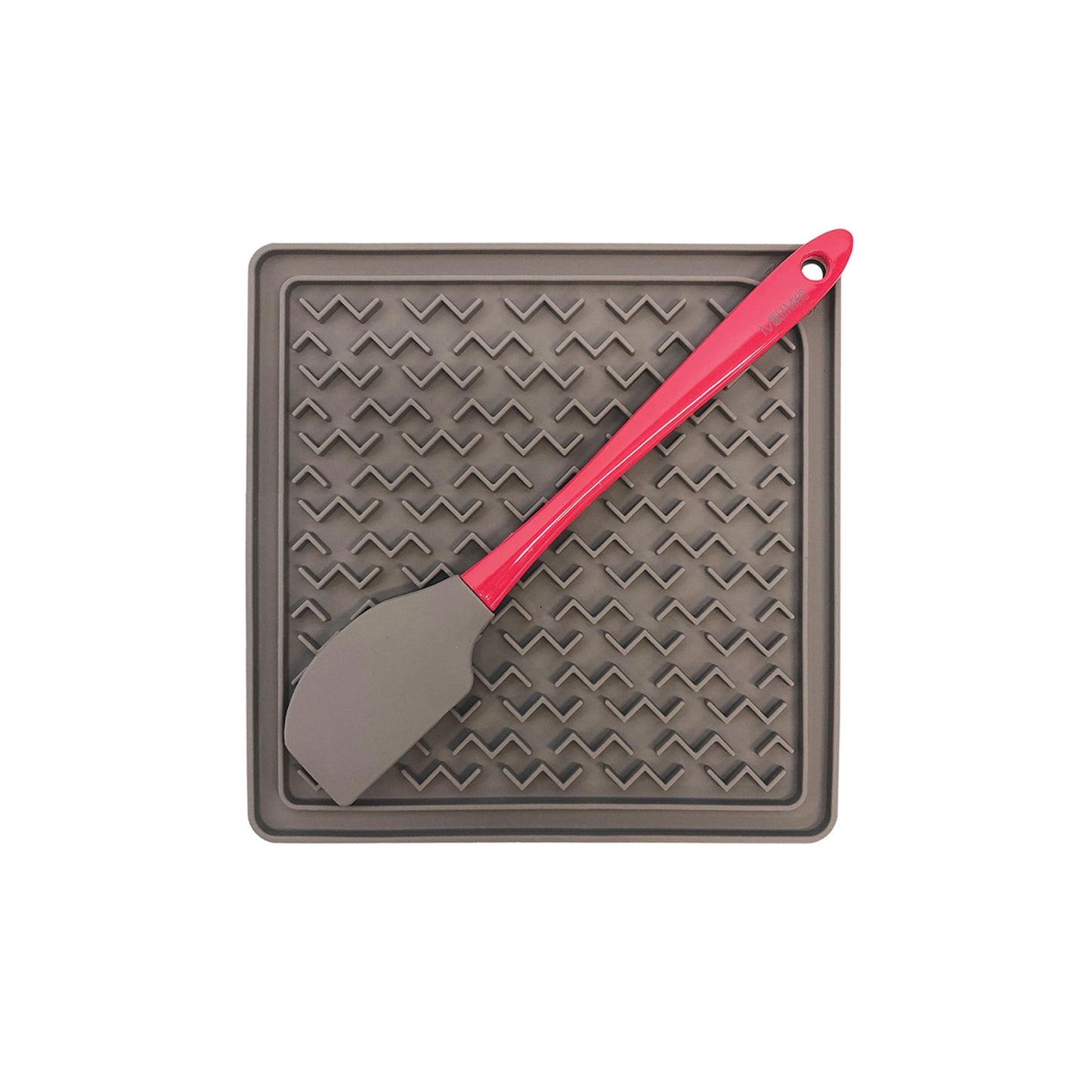 Messy Mutts Silicone Therapeutic Licking Mat with Spatula