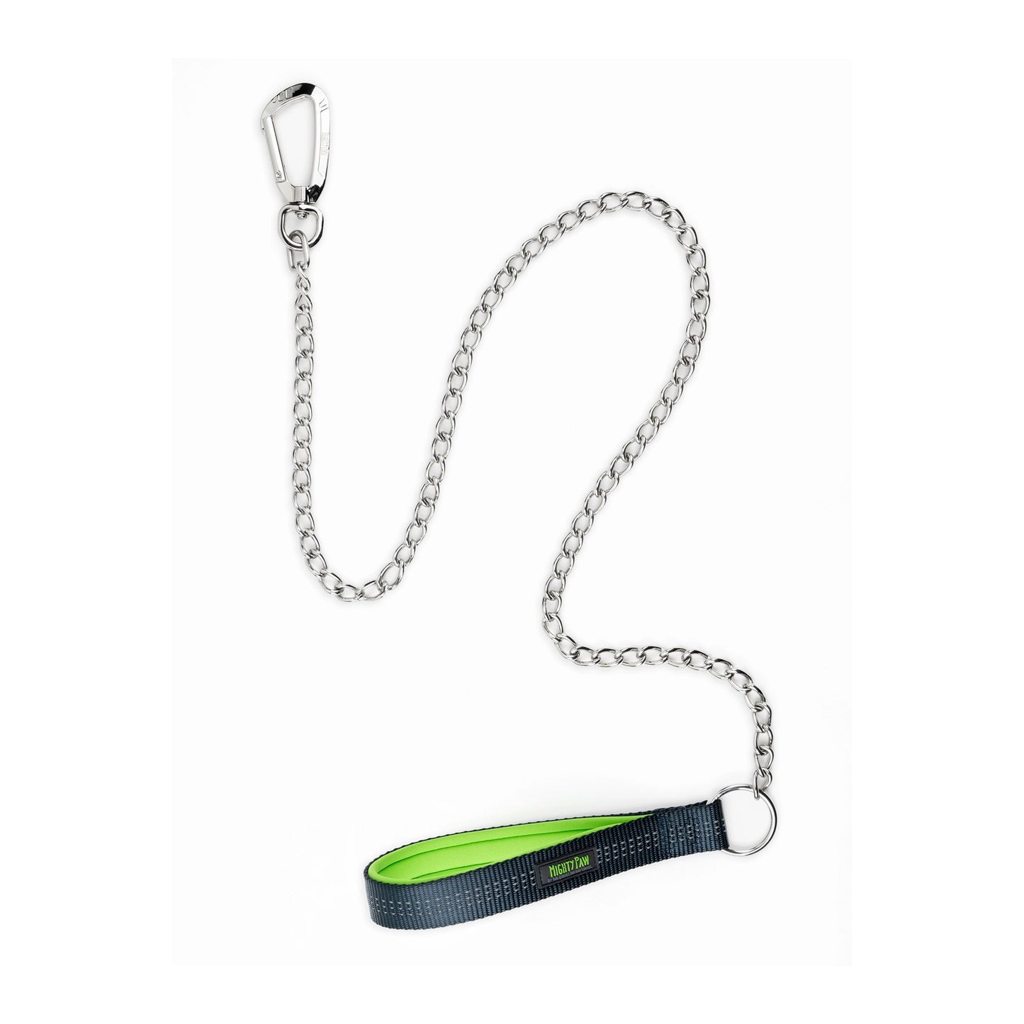Chain Dog Leash Green by Mighty Paw