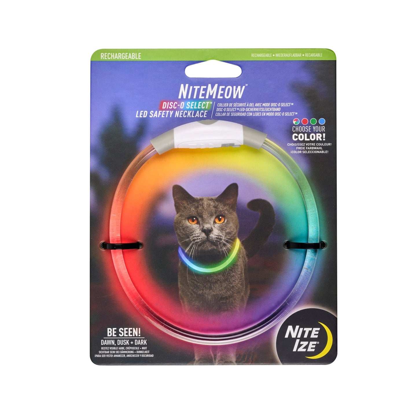 Nitemeow Rechargeable LED Safety Necklace