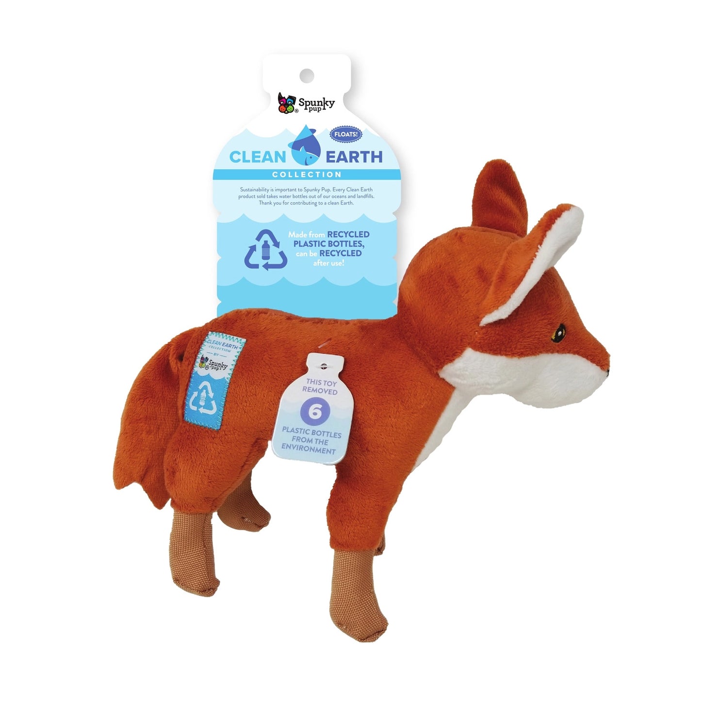 Clean Earth Recycled Plush Fox Toy