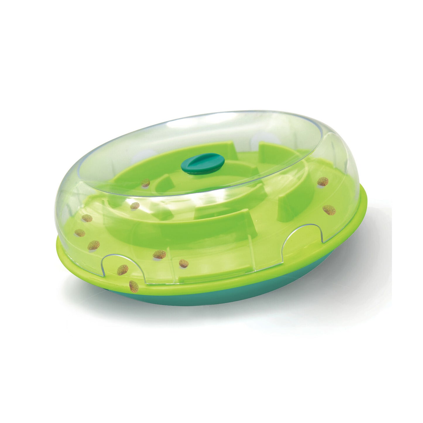 Nina Ottosson Wobble Slow Feeder Bowl Dog Game Blue/Green