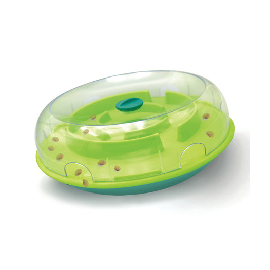 Nina Ottosson Wobble Slow Feeder Bowl Dog Game Blue/Green