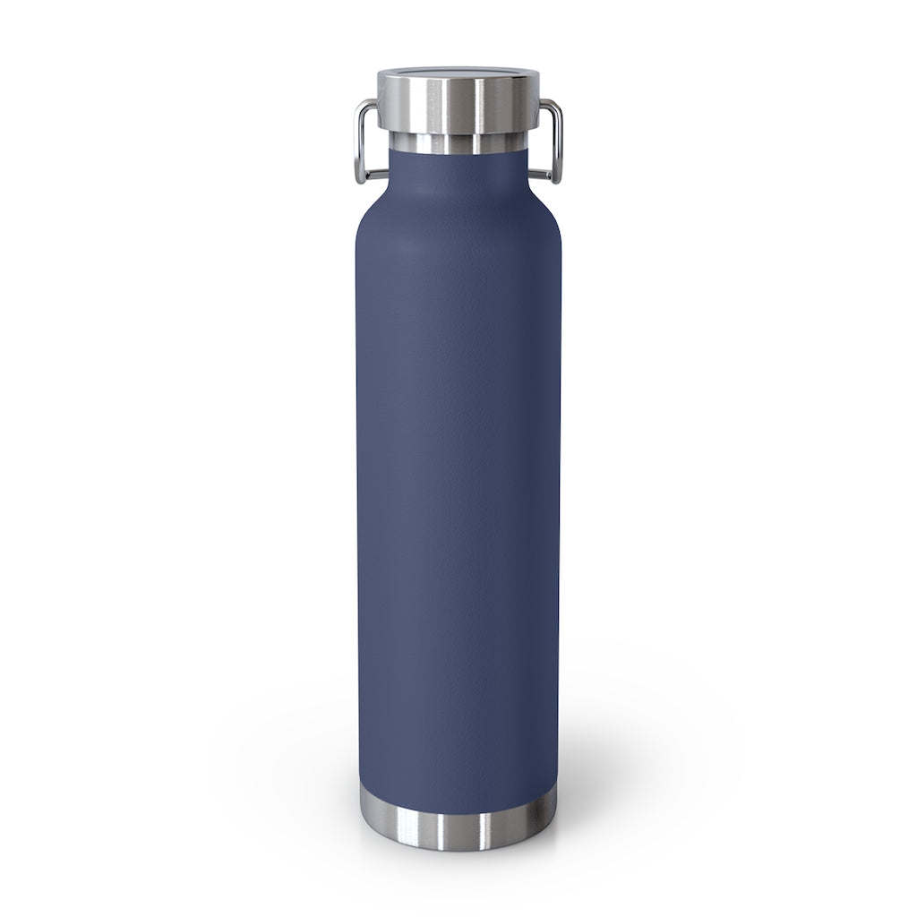 Leave Only Tracks Insulated Reusable Bottle back view